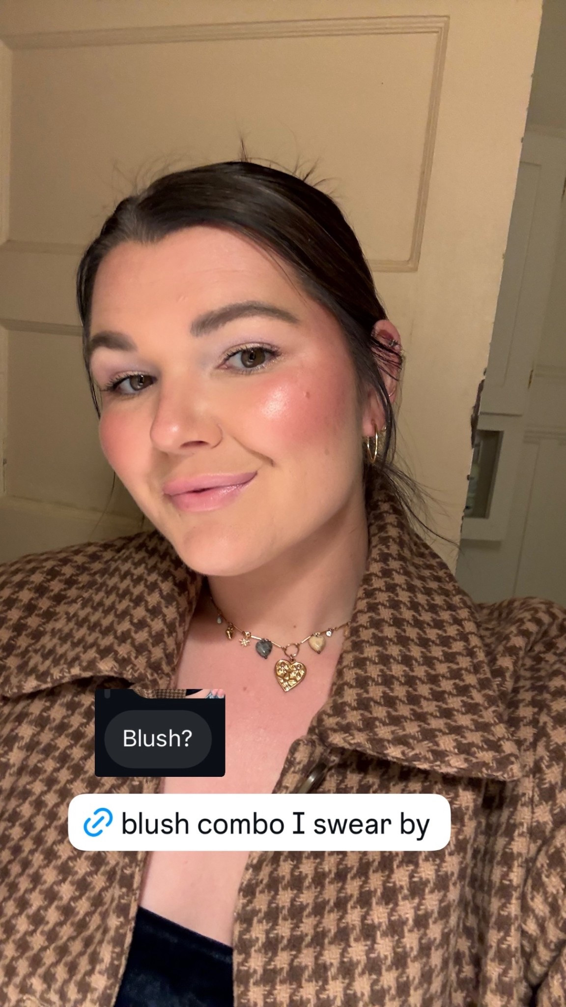 Start with the cream Rhode pocket blush in “sleepy girl” - linking both single blush and set it comes with a lippie. I apply this with a brush. Then when I move to applying powders, I top it with Rare Beauty soft pinch powder blush in shade “happy”  

#LTKgrwm #LTKBeauty #LTKFindsUnder50