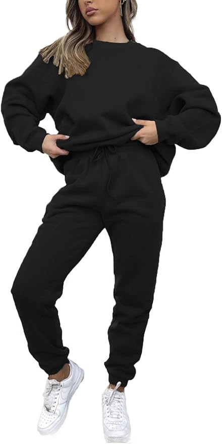 KANSOON Sweatsuits for Women Set 2 Piece Jogging Suit Long Sleeve Pullover Sweatshirts Sweatpants... | Amazon (US)