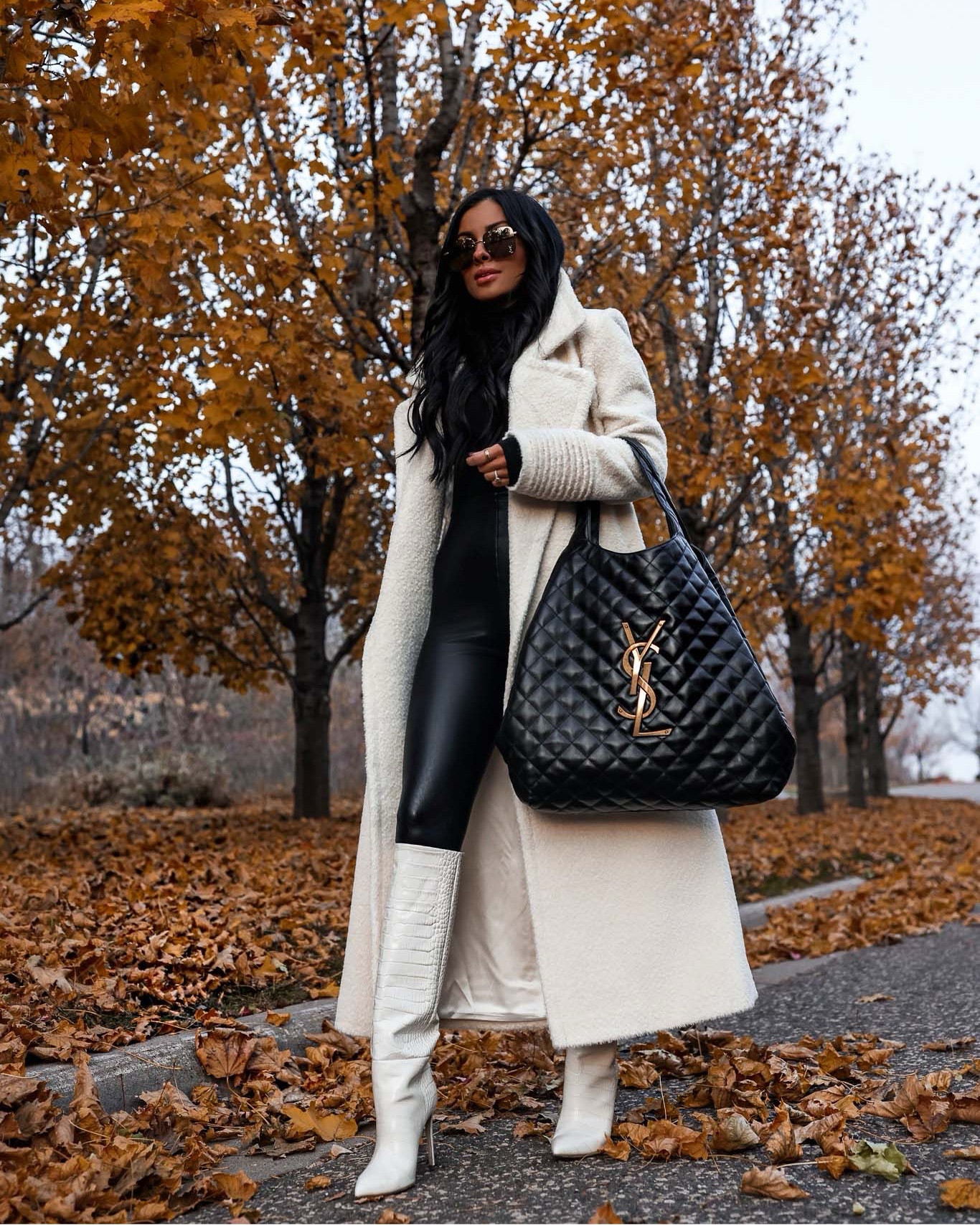 Fall outfit ideas 
Similar white shearling coat
Commando turtleneck bodysuit
Commando faux leather leggings
Paris Texas boots on sale 
Saint Laurent sunglasses on sale


#LTKSeasonal #LTKsalealert #LTKshoecrush