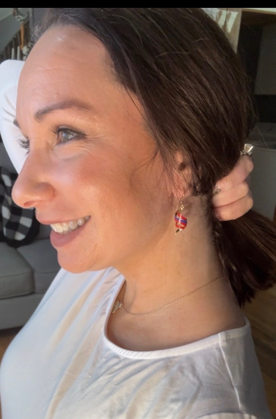 Cute little Fourth of July earrings 

#LTKPetite #LTKootd #LTKSaleAlert