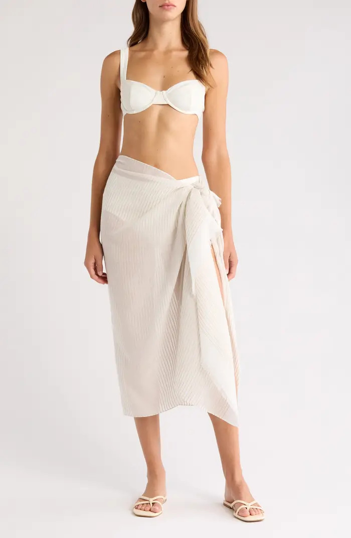 Metallic Stripe Pareo | Nordstrom