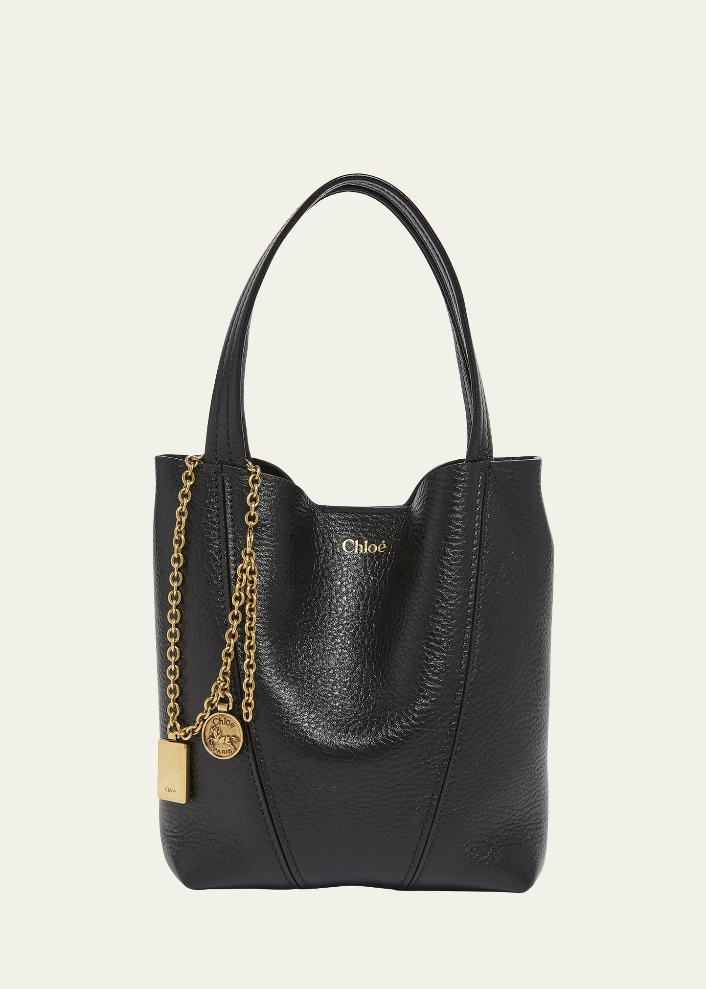 Chloe Spin Mini Tote Bag in Grained Calfskin | Bergdorf Goodman