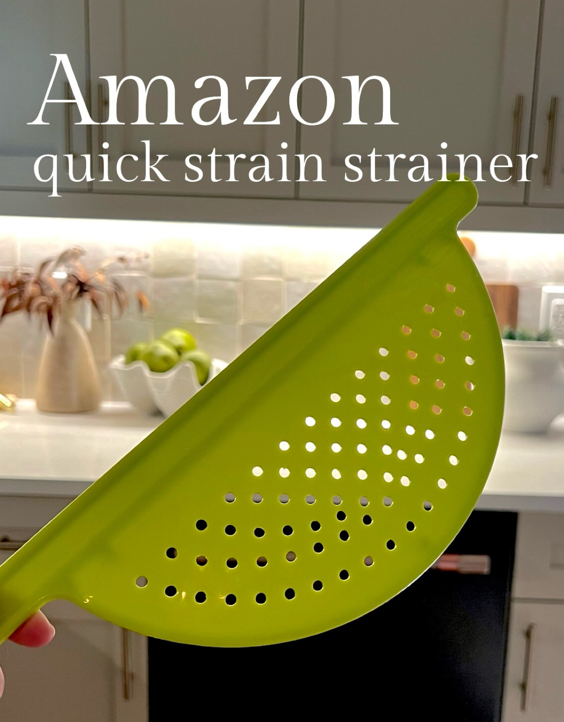 Amazon’s Quick Strain Strainer is my go-to for those non-heavy and easy strains. Think Mac & cheese or spaghetti. Under $7. 