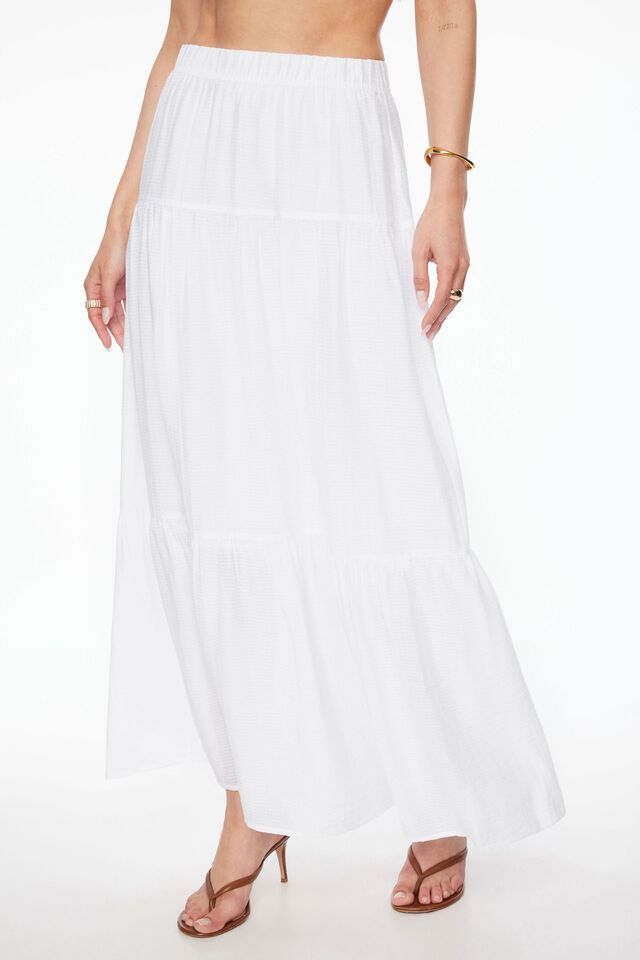 Daisy Tiered Maxi Skirt | Dynamite Clothing