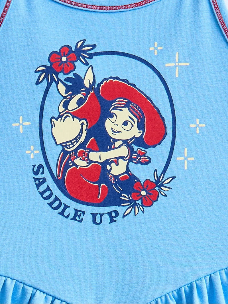 Toy Story Girls Sleeveless Graphic Romper, Sizes 4-12 | Walmart (US)