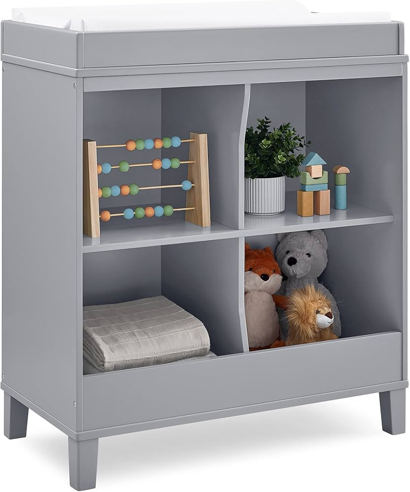 Delta Children Huck Convertible Changing Table, Grey | Amazon (US)