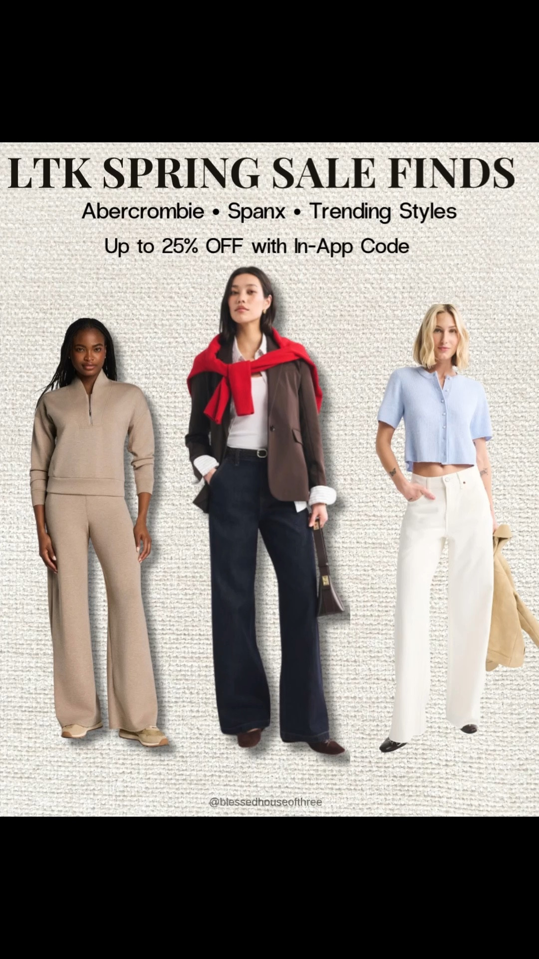 The LTK Spring Sale is still going strong and some of my favorite pieces from Abercrombie and Spanx are included with up to 25% off using in-app codes. Sharing more spring outfit finds including wide leg denim, dresses, casual outfits, and the Spanx AirEssentials set that is perfect for travel or everyday comfort. Spring dress, Easter dress, resort outfit, beach vacation outfit. Travel outfit. These are some of my favorite versatile pieces that can be styled multiple ways for spring outfits and everyday style. Follow me on LTK for daily fashion, home decor & Amazon finds.

#LTKSaleAlert #LTKPetite #LTKSpringSale