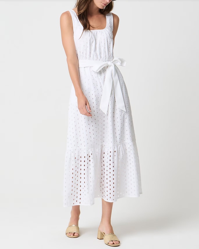 White eyelet midi dress

#LTKSaleAlert #LTKSeasonal