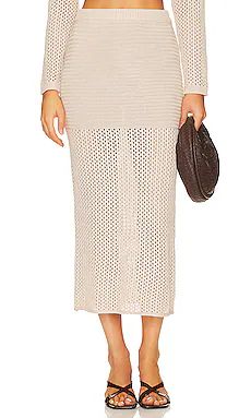Line & Dot Ry Skirt in Ivory from Revolve.com | Revolve Clothing (Global)