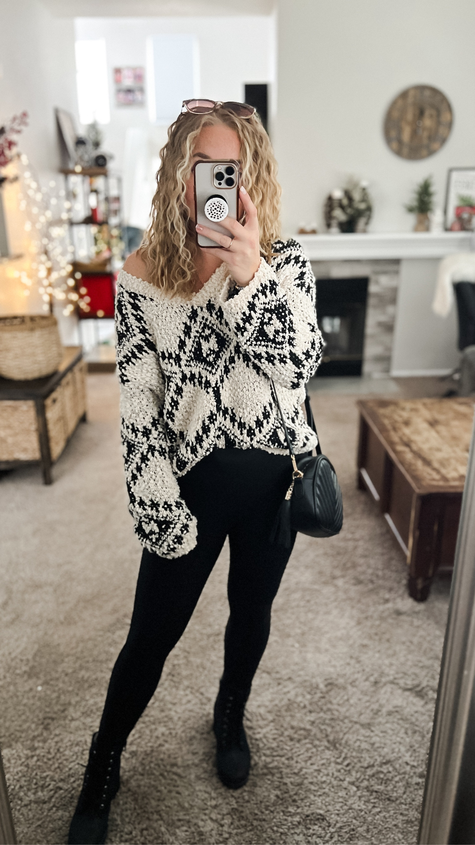 Off the shoulder black and white sweater with black jeans, boots and crossbody bag. Everything fits TTS


//Fall outfits 2024, fall fashion finds,petite fashion, casual mom outfit ideas, fall outfit amazon, amazon outfit ideas, casual outfit ideas, outfit inspo, casual fashion, amazon fall fashion,  casual outfit fall, cute casual outfit, outfit ideas fall, amazon shoes, amazon bag, purse, size 4-6, casual fall outfits, casual outfit ideas everyday, fall tops, fall shoes, fall bags #ltkfindsunder100 #ltksalealert #ltkseasonal 

#LTKWorkwear #LTKFindsUnder50 #LTKStyleTip