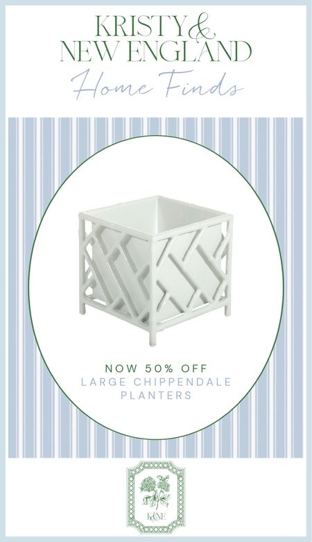 These are marked way down now! Great time to refresh your porch or patio with these large white chippendale planters.

#LTKhome #LTKSeasonal #LTKsalealert