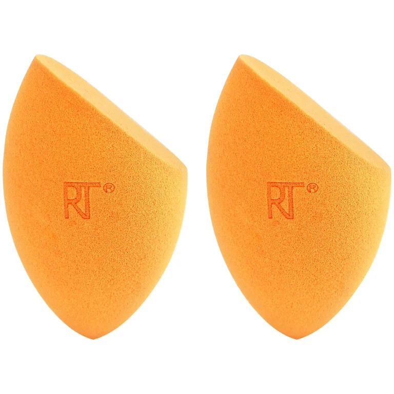 Real Techniques Miracle Complexion Makeup Sponge, Makeup Sponge for Foundation, Orange, 2 Count | Walmart (US)
