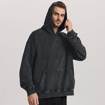 Acid Wash Hoodie Unisex Oversized Vintage Hoodie Heavyweight Terry Hoodie Distress Hoodies for Me... | Amazon (US)