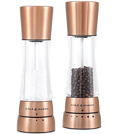 Cole Mason Derwent Salt Pepper Mill Set 7.5 - Copper | Dillard's