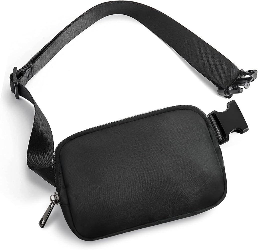 Dtown Belt Bag for Women Black Fanny Pack with Adjustable Strap Everywhere Mini Fanny Packs for T... | Amazon (US)