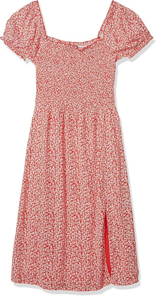 4SI3NNA Women's Cayden Short Puff Sleeve Smocked Midi Dress | Amazon (US)