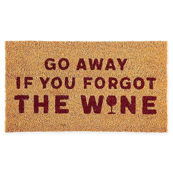 Evergreen Wine 16" x 28" Coir Door Mat Insert in Red | Bed Bath & Beyond | Bed Bath & Beyond