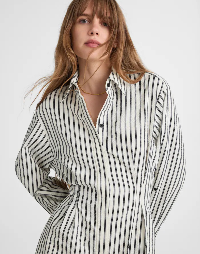 Tucked Mini Shirtdress | Madewell