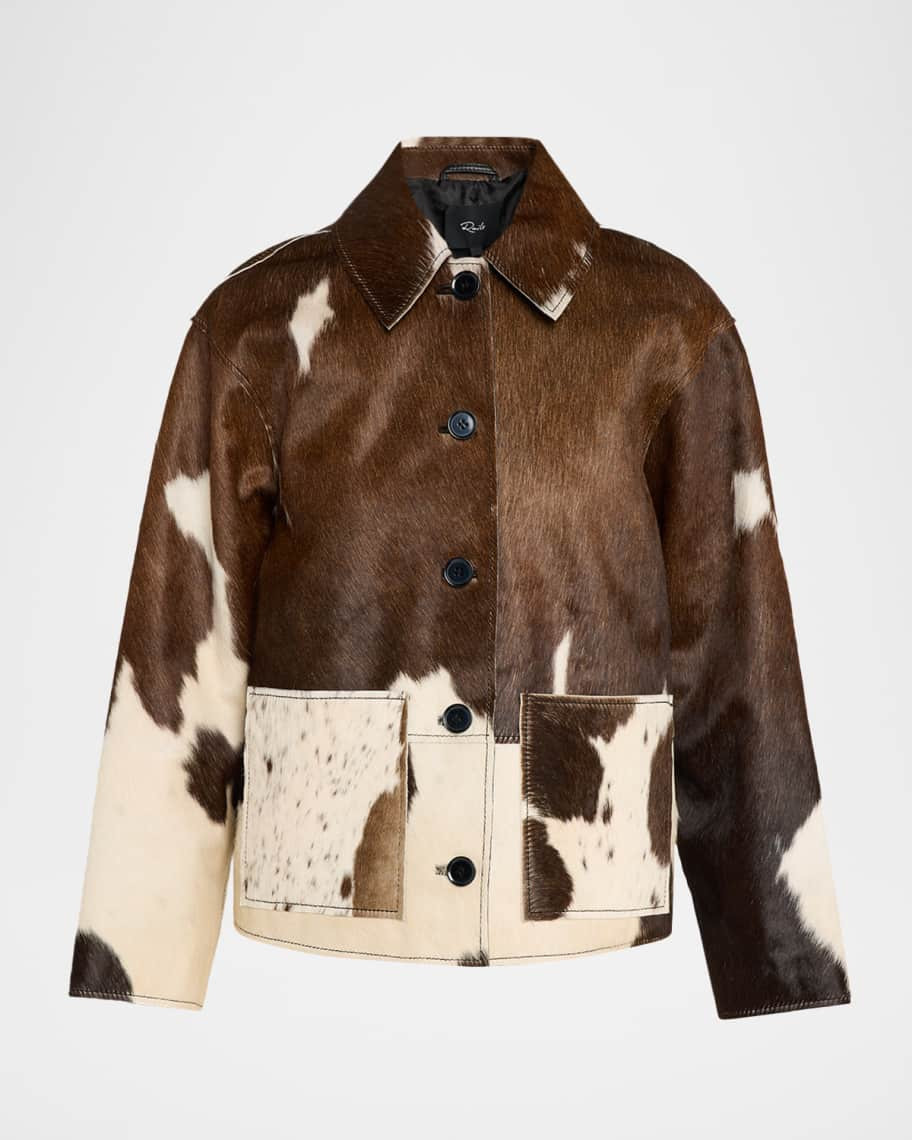 Rails Haisley Genuine Calf Hair Jacket | Neiman Marcus