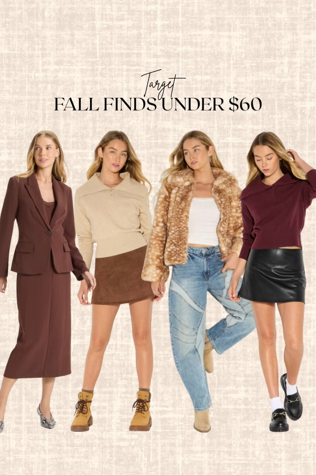 Target Fall finds under $50! 

Blazer, jacket, sweater, skirt, jeans

#LTKSeasonal #LTKStyleTip #LTKFindsUnder50