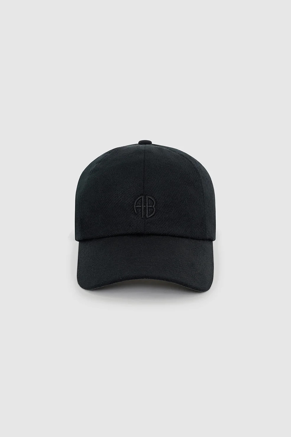 Jeremy Baseball Cap - Black Wool | Anine Bing