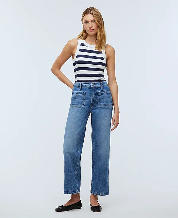 The Emmett Wide-Leg Full Length Jean: Patch Pocket Edition | Madewell | Madewell