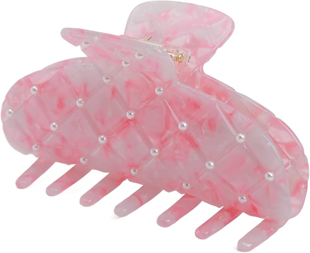 Clip with Pearls for Women, Fashionable Hair Claw Clips with Anti Slip Teeth Design, Wonderful Gi... | Amazon (US)