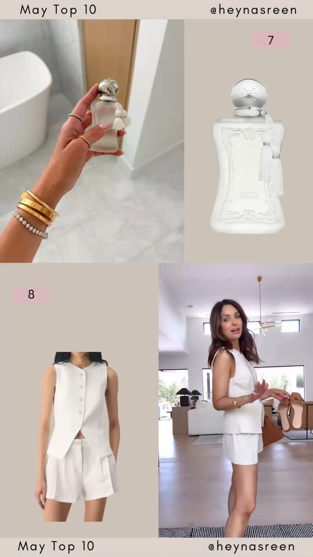 May Top 10:
#7: Parfums de Marley
#8: Aritzia linen shorts