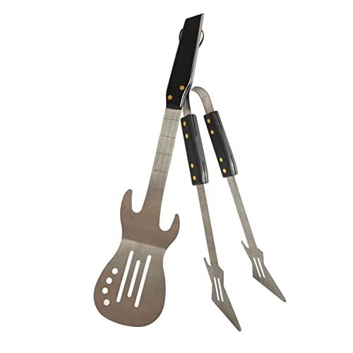 PEPKICN Rock Guitar Style Heavy Duty Stainless Steel 2-Piece Barbecue Tool Set - Spatula & Tongs ... | Amazon (US)