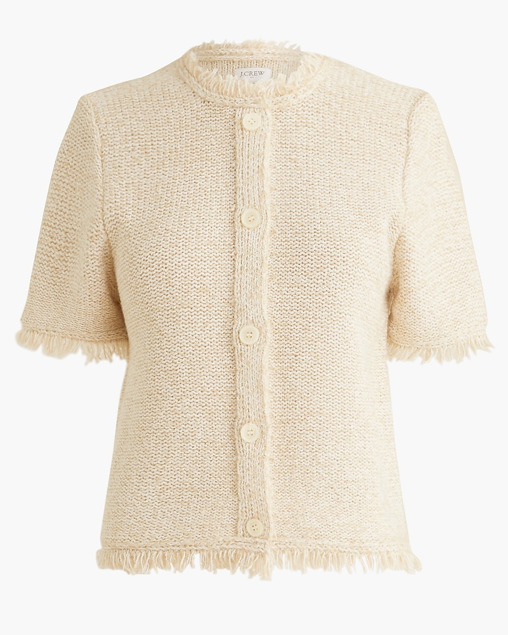 Short-sleeve fringe lady cardigan sweater | J.Crew Factory