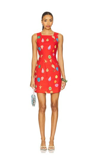Ioana Mini Dress in Red Shell | Revolve Clothing (Global)