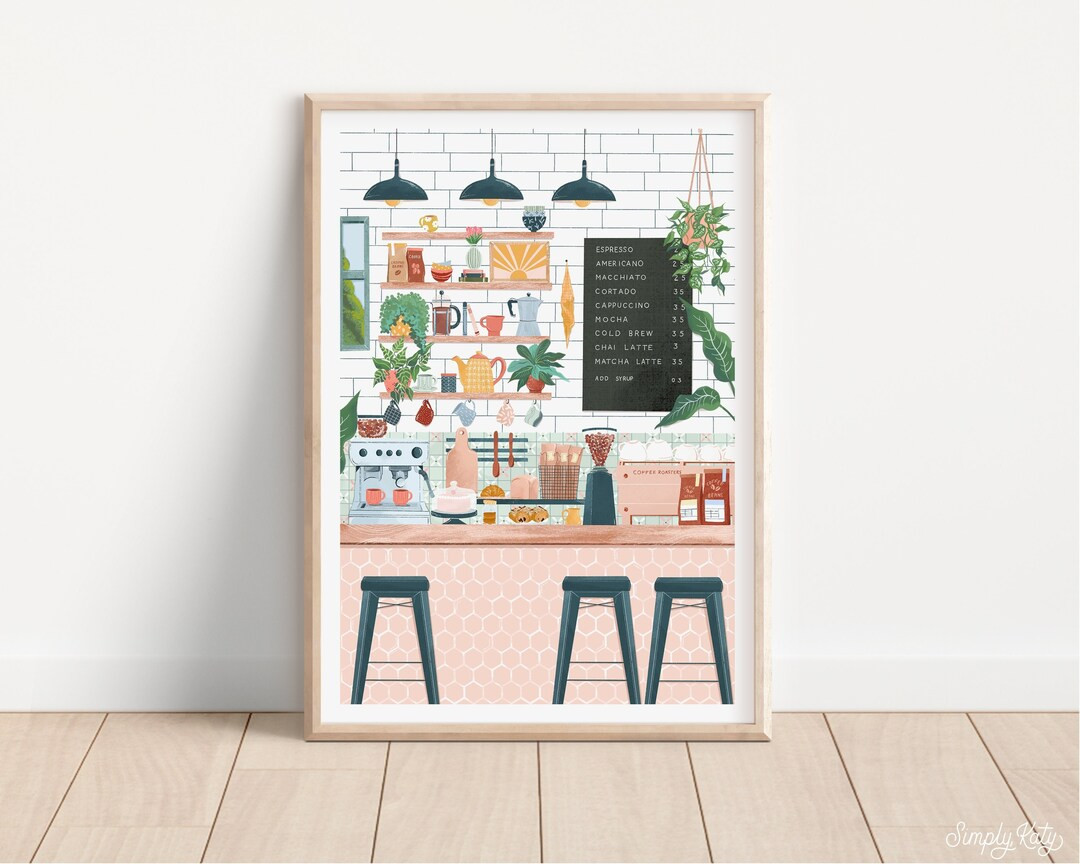 Coffee Coffee Poster Coffee Print Coffee Gift Kitchen and - Etsy | Etsy (US)