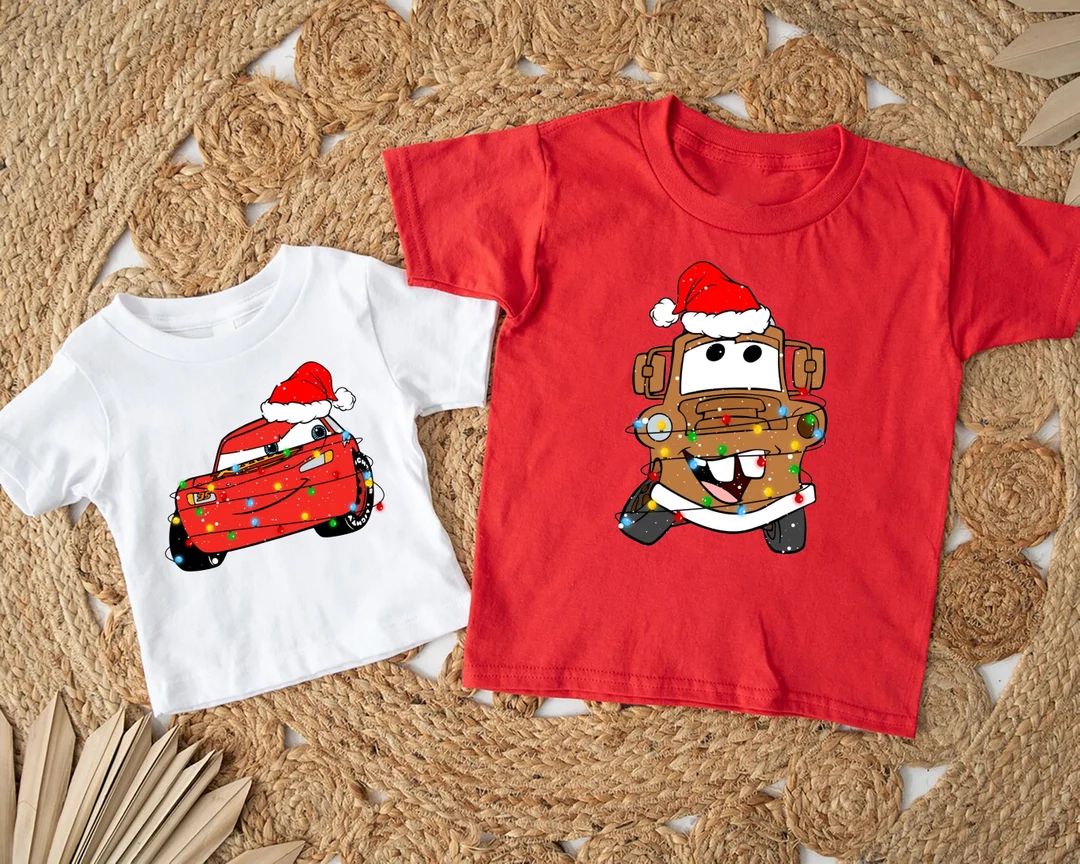 Disney Cars Christmas Shirts Lightning Mcqueen Shirt Tow - Etsy | Etsy (US)