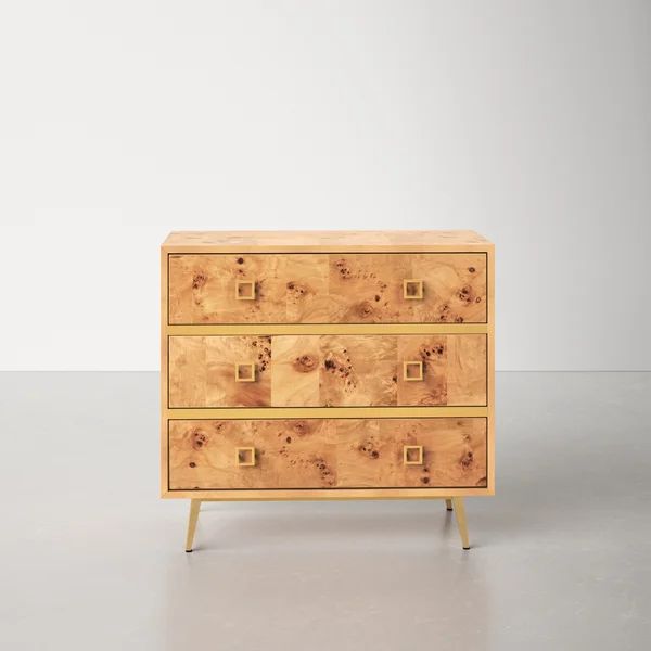 Malia 3 - Drawer Dresser | Wayfair North America