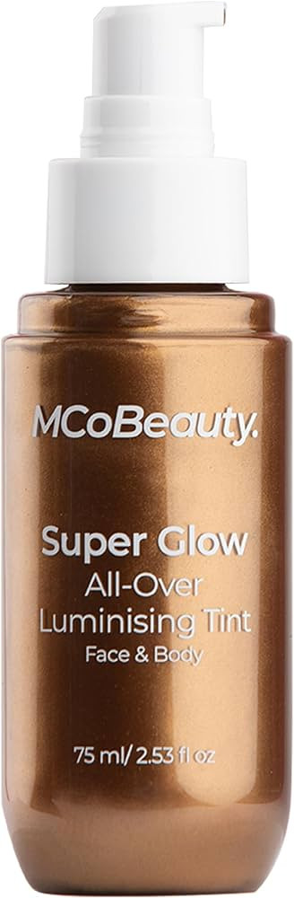 Amazon.com: MCoBeauty Super Glow All-Over Luminising Tint - Bronze Skin Enhancer with Subtle Shim... | Amazon (US)