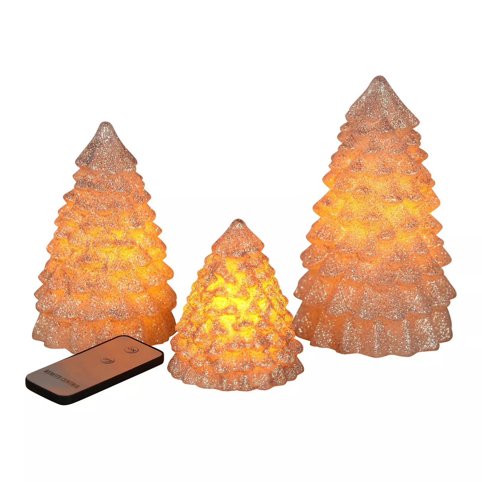 Fitz & Floyd Set of 3 Christmas Tree LED Wax Candles, Multi | Kohl's
