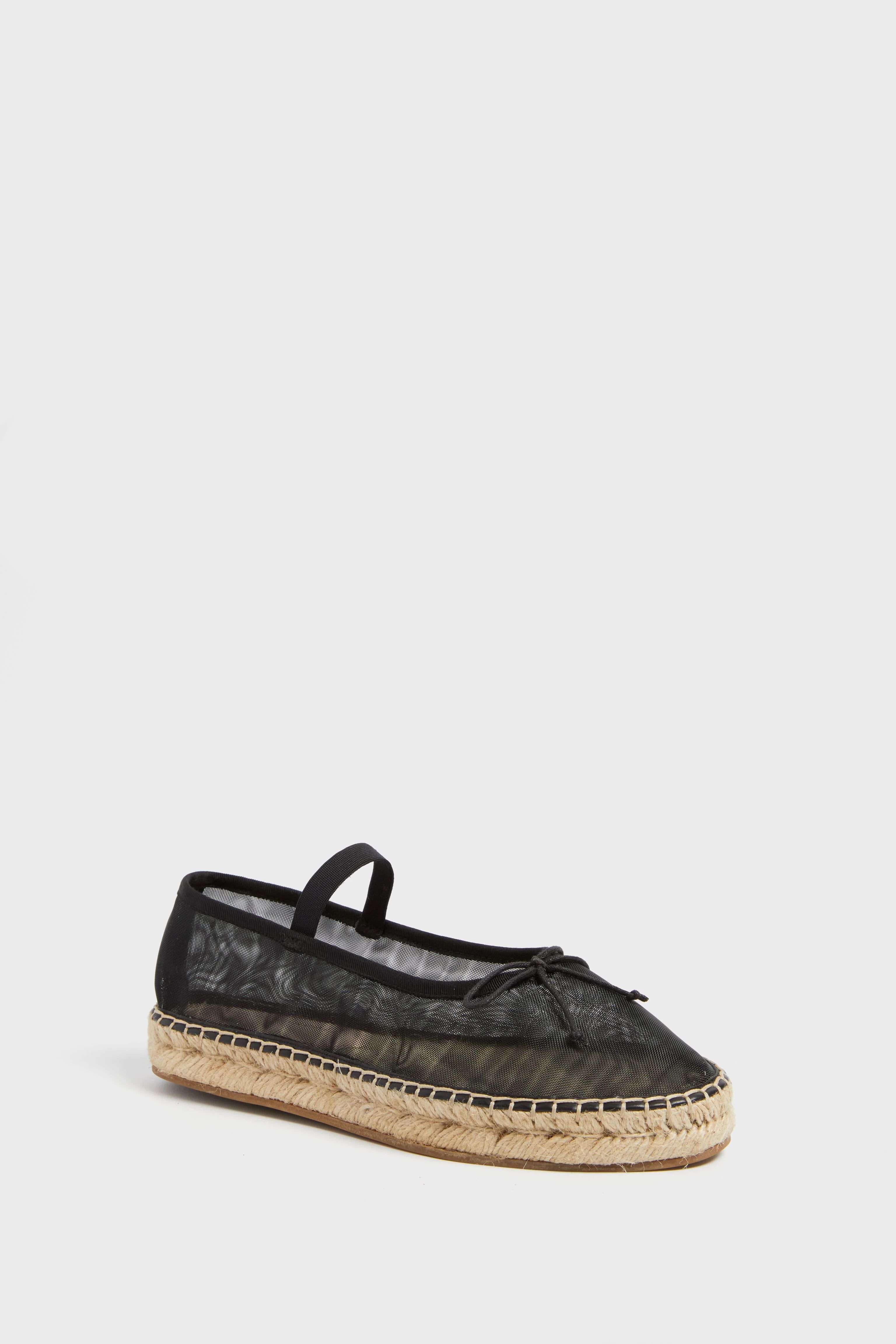 Black Mesh Kayla Espadrille Flats | Tuckernuck (US)