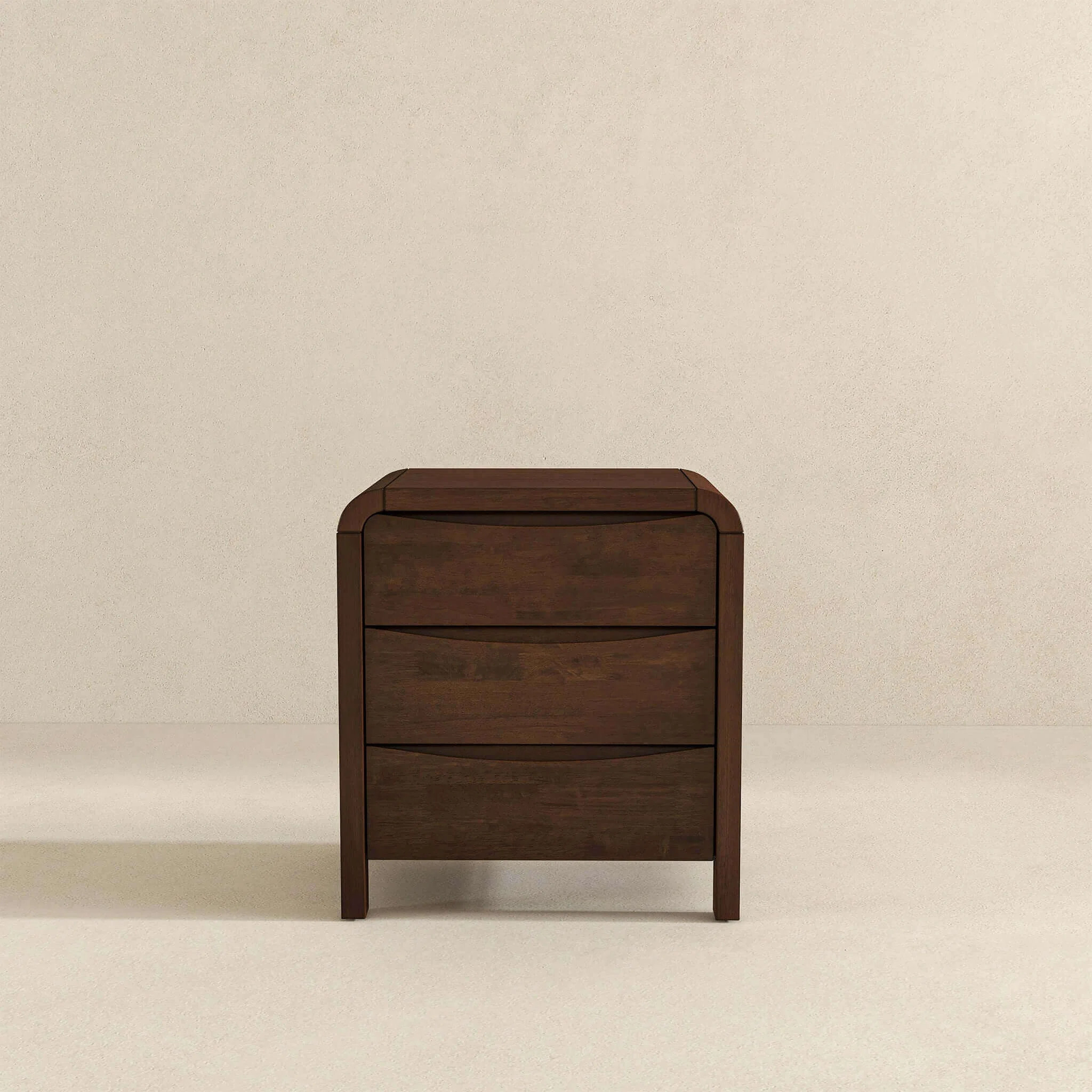 Hokku Designs Lionel Mid Century Modern Solid Wood Nightstand 3-Drawer Bed Side Table | Wayfair | Wayfair North America