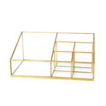 9" Gold Glass Tabletop Organizer by Ashland® | Michaels Stores