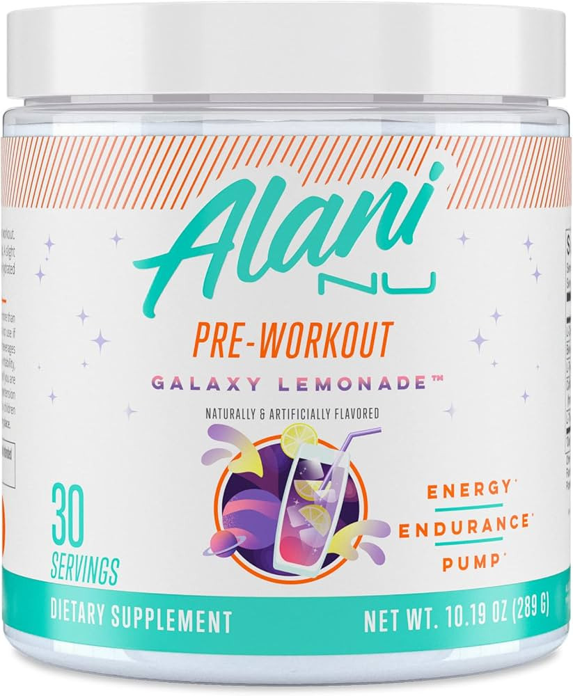 Alani Nu Pre Workout Powder GLAXAY Lemonade, Amino Energy Boost, Endurance Supplement, Sugar Free... | Amazon (US)