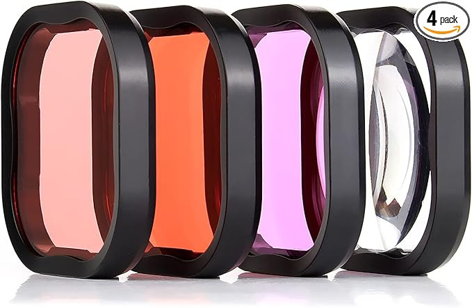 YALLSAME Dive Filter with Red Magenta Snorkel Red +5 Macro for GoPro Hero 11 10 9 8 Black Officia... | Amazon (US)