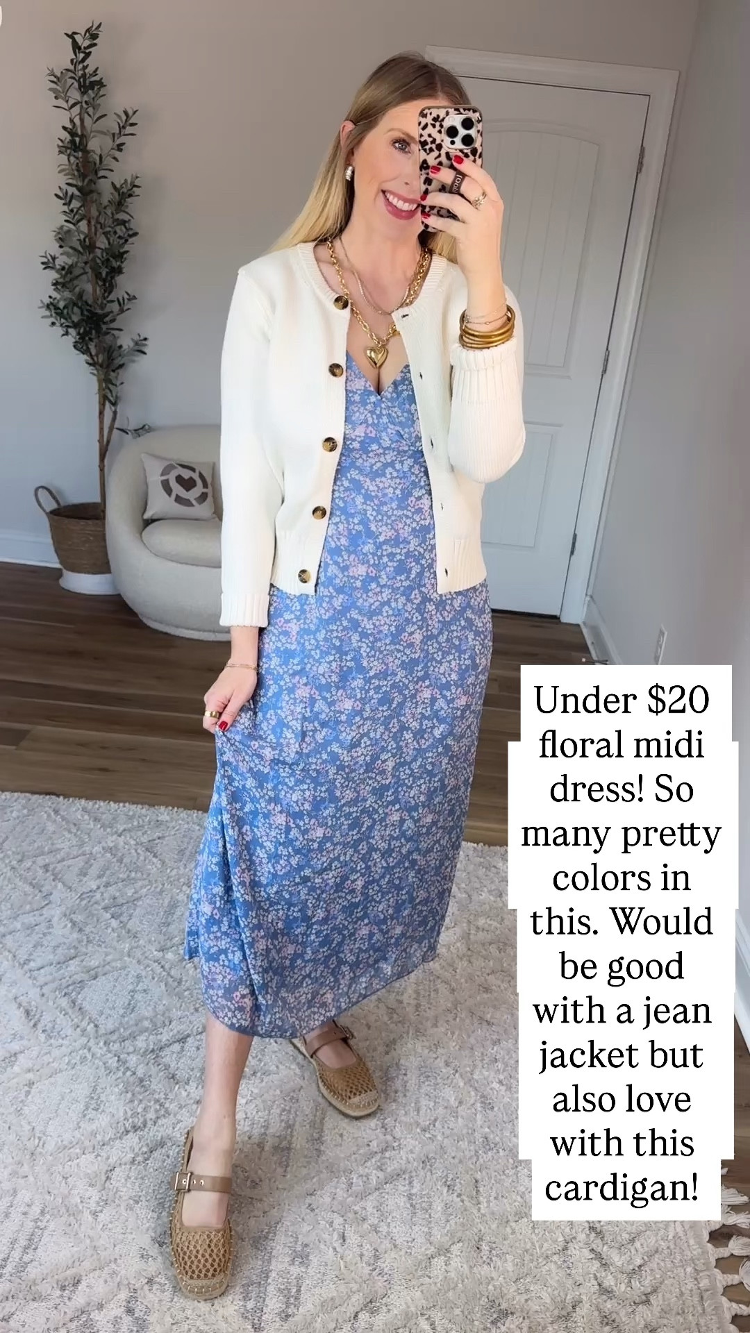 Walmart try on, floral midi dress, Walmart outfit, Walmart fashion 

#LTKootd