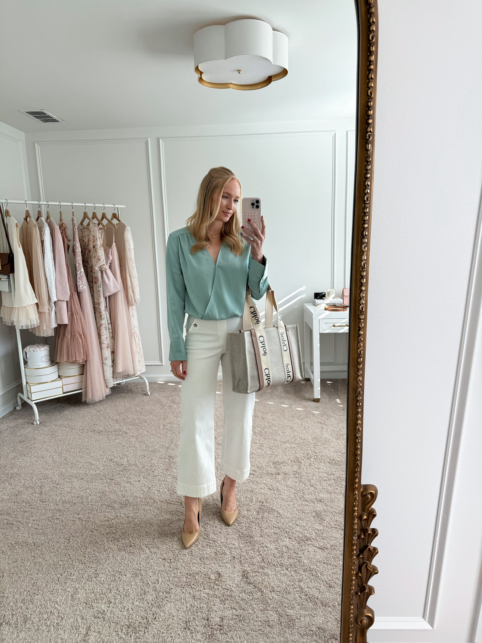 I love this outfit with heels too!