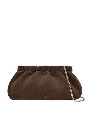 DeMellier London Miami Clutch in Mocha Suede & Mocha Smooth from Revolve.com | Revolve Clothing (Global)