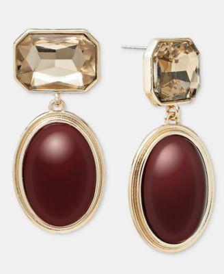 Sculptural Expression Stone Drop Earrings | Macy's