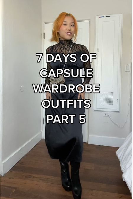 7 days of capsule wardrobe outfits, Day 5! Styling a satin midi dress which is a must in everyone’s closet!! This dress is on sale for under $30!!

#LTKSeasonal #LTKsalealert #LTKfit