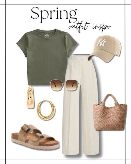 Spring outfit inspo! Amazon trouser pants, TJ Maxx sandals, hollister top 

#LTKstyletip #LTKbeauty #LTKfindsunder50