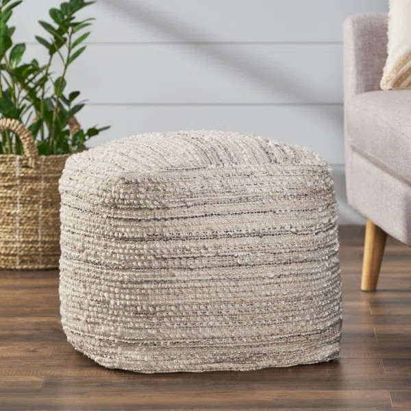Bowmont 16'' Wide Square Pouf Ottoman | Wayfair North America