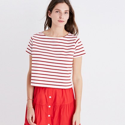 Setlist Boxy Tee in Murphy Stripe | Madewell
