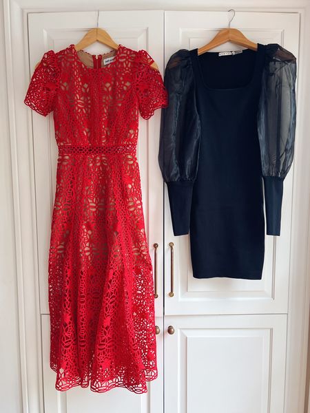  If you’re looking for something fun and festive to wear to a Holiday/Christmas party, I’m sharing my favorite picks I found at SAKS in this LTK. There is lots of cute festive things at Saks right now! Plus, I always get me items fast! 

In the red dress I’m wearing a 0. It runs small, so if size up. 

In the black dress I’m wearing an xs. It runs tts. 

#sakspartner #saksstyle